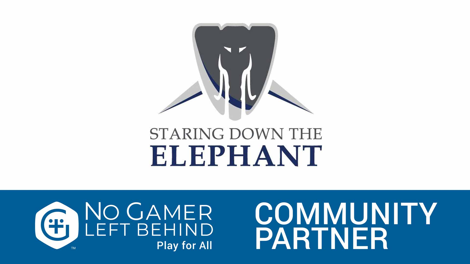 Staring Down the Elephant community partner of No Gamer Left Behind